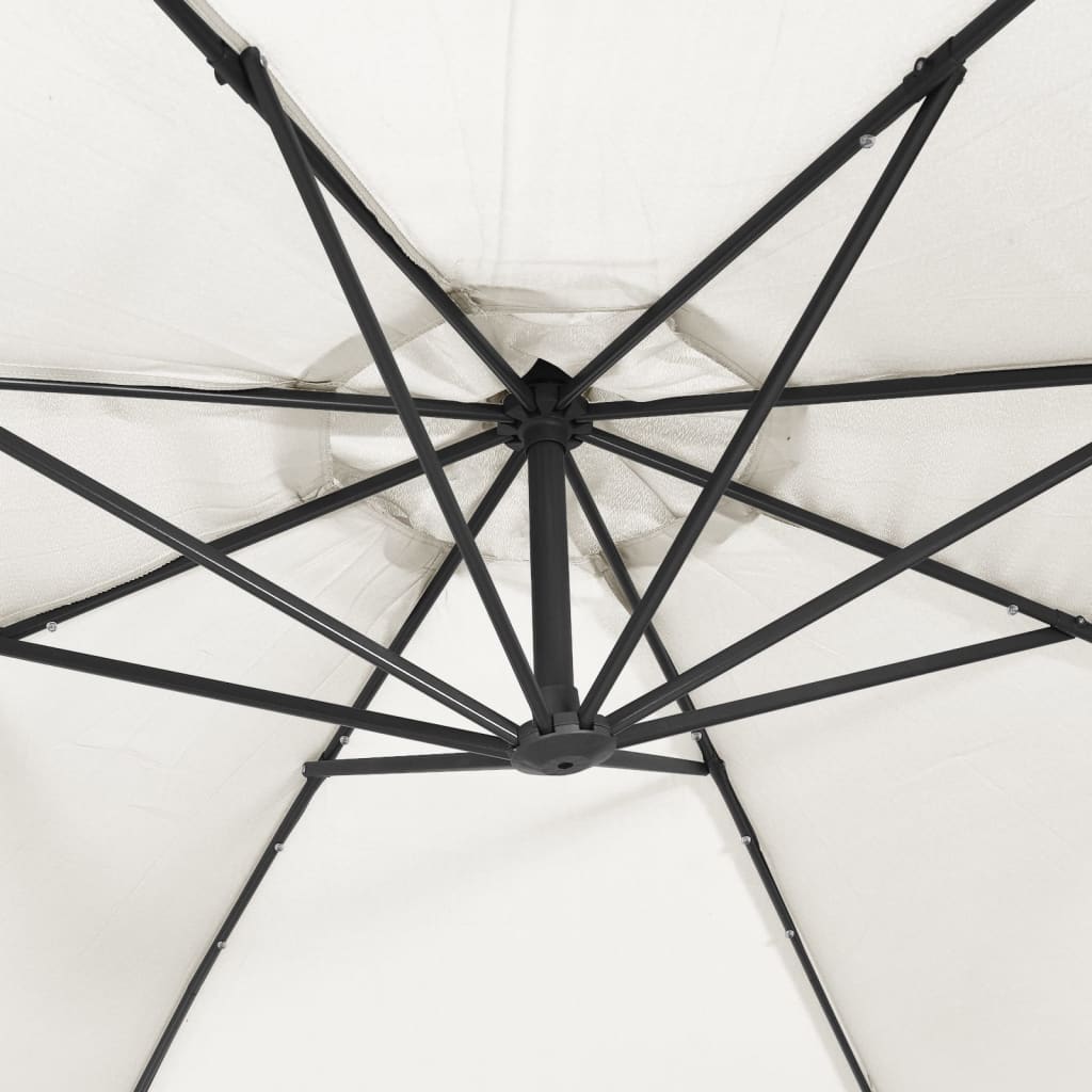 8718475505587_g_en_hd_7 vidaXL Hanging Garden Parasol with LED Lighting 300 cm Sand Metal Pole - Image 9