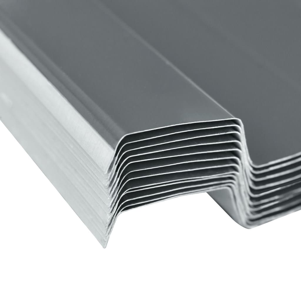 8718475505716_g_en_hd_3 vidaXL Roof Panels 12 pcs Galvanised Steel Grey - Image 4