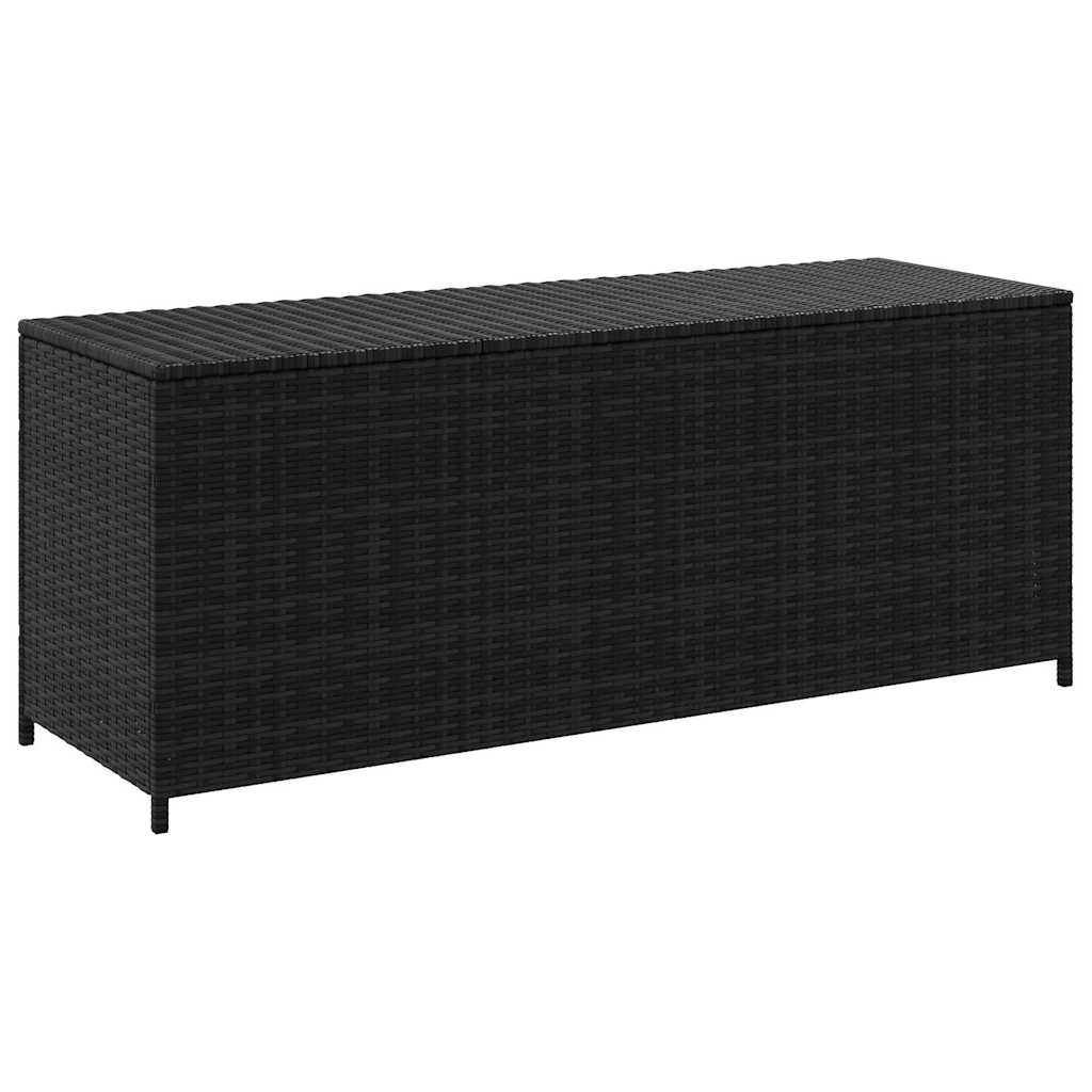 8718475506973_a_en_hd_1 vidaXL Garden Storage Box Black 150x50x60 cm Poly Rattan - Image 2