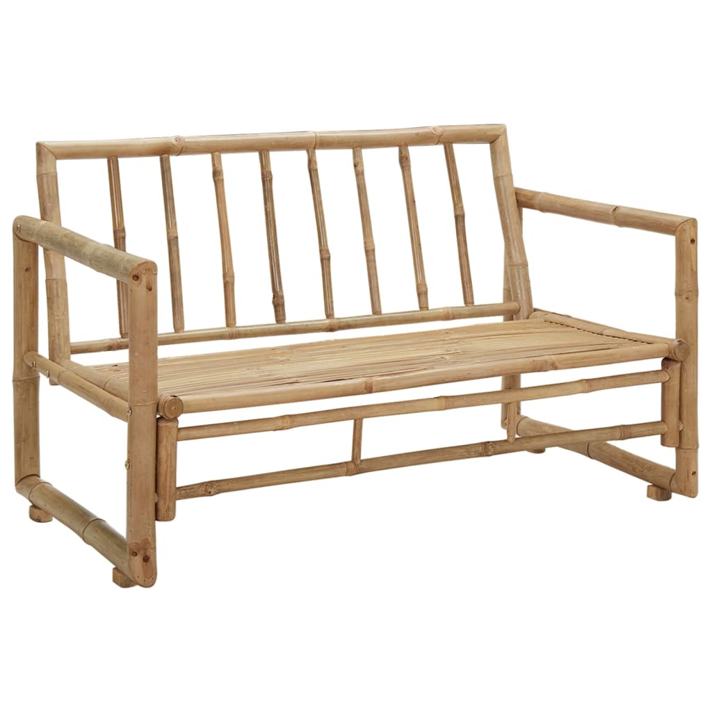 8718475507208_g_en_hd_4 vidaXL 2 Seater Garden Sofa with Cushions Bamboo - Image 5