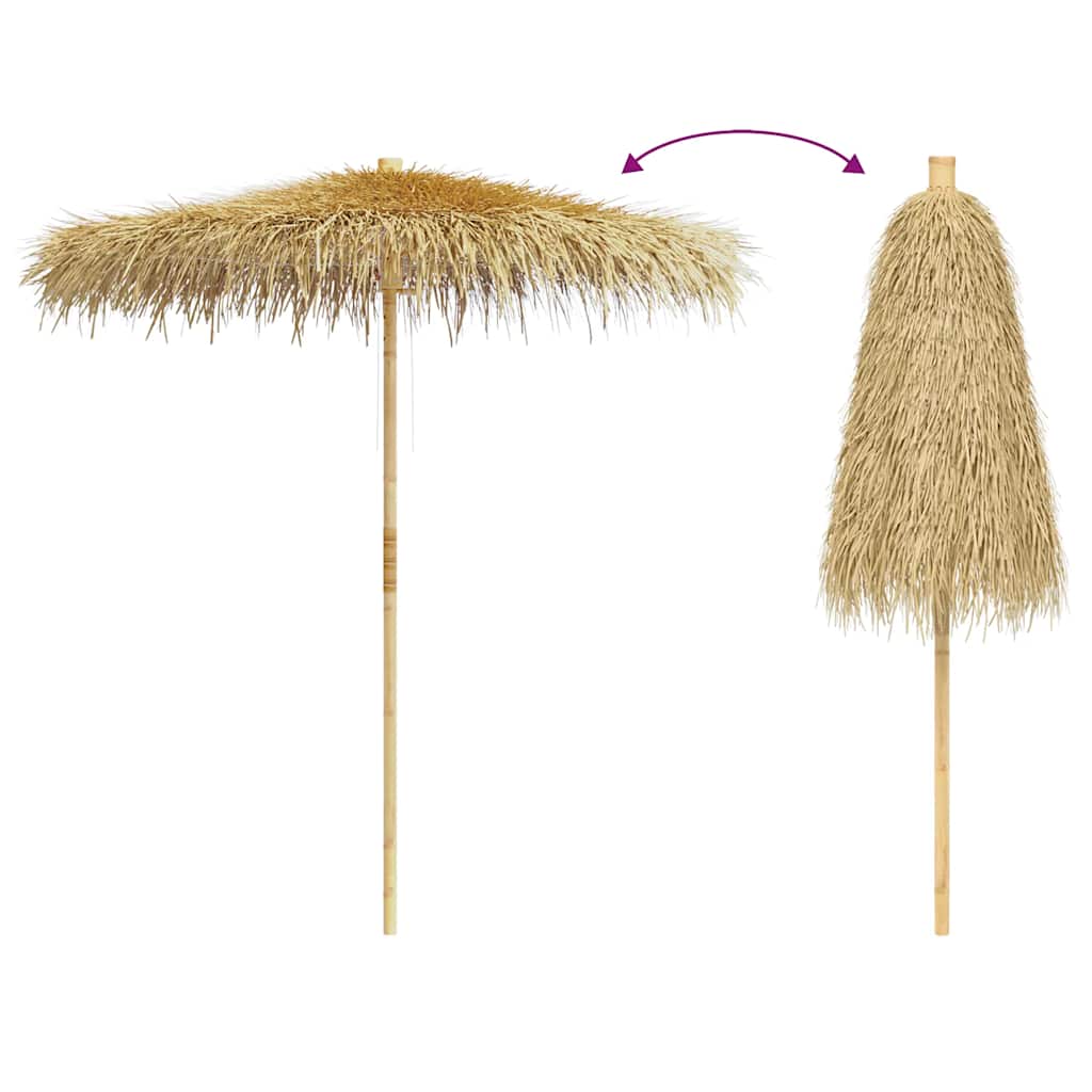 8718475507239_g_en_hd_4 vidaXL Bamboo Garden Parasol with Banana Leaf Roof 210 cm - Image 6