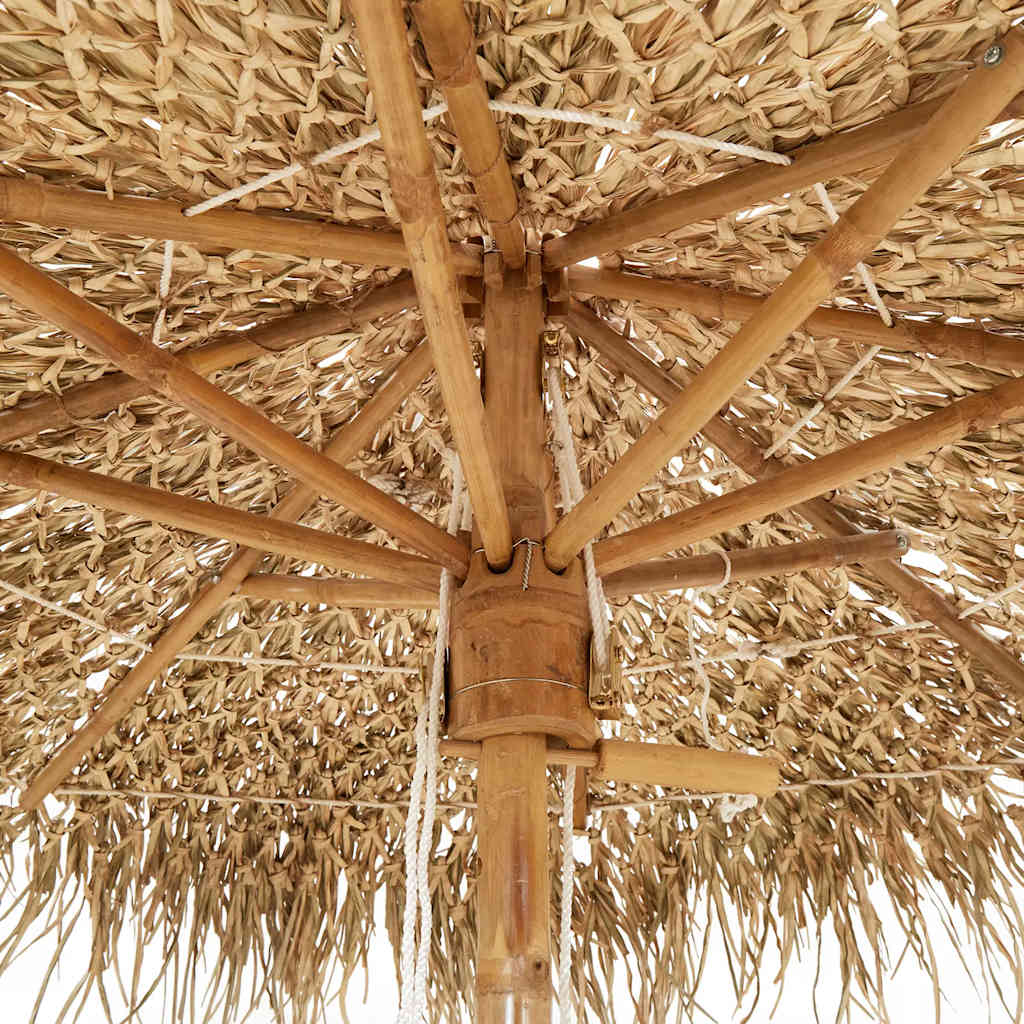 8718475507239_g_en_hd_6 vidaXL Bamboo Garden Parasol with Banana Leaf Roof 210 cm - Image 8