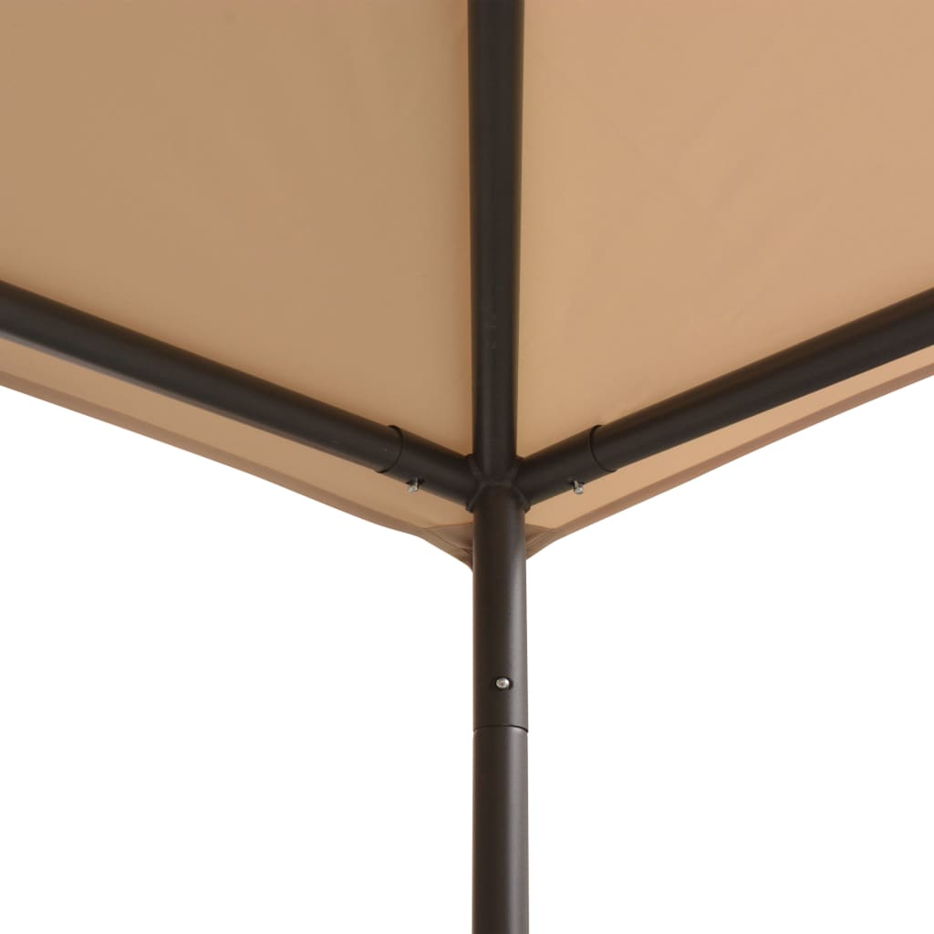 8718475507345_g_en_hd_2 vidaXL Gazebo Pavilion Tent Canopy 4x4 m Steel Beige - Image 3