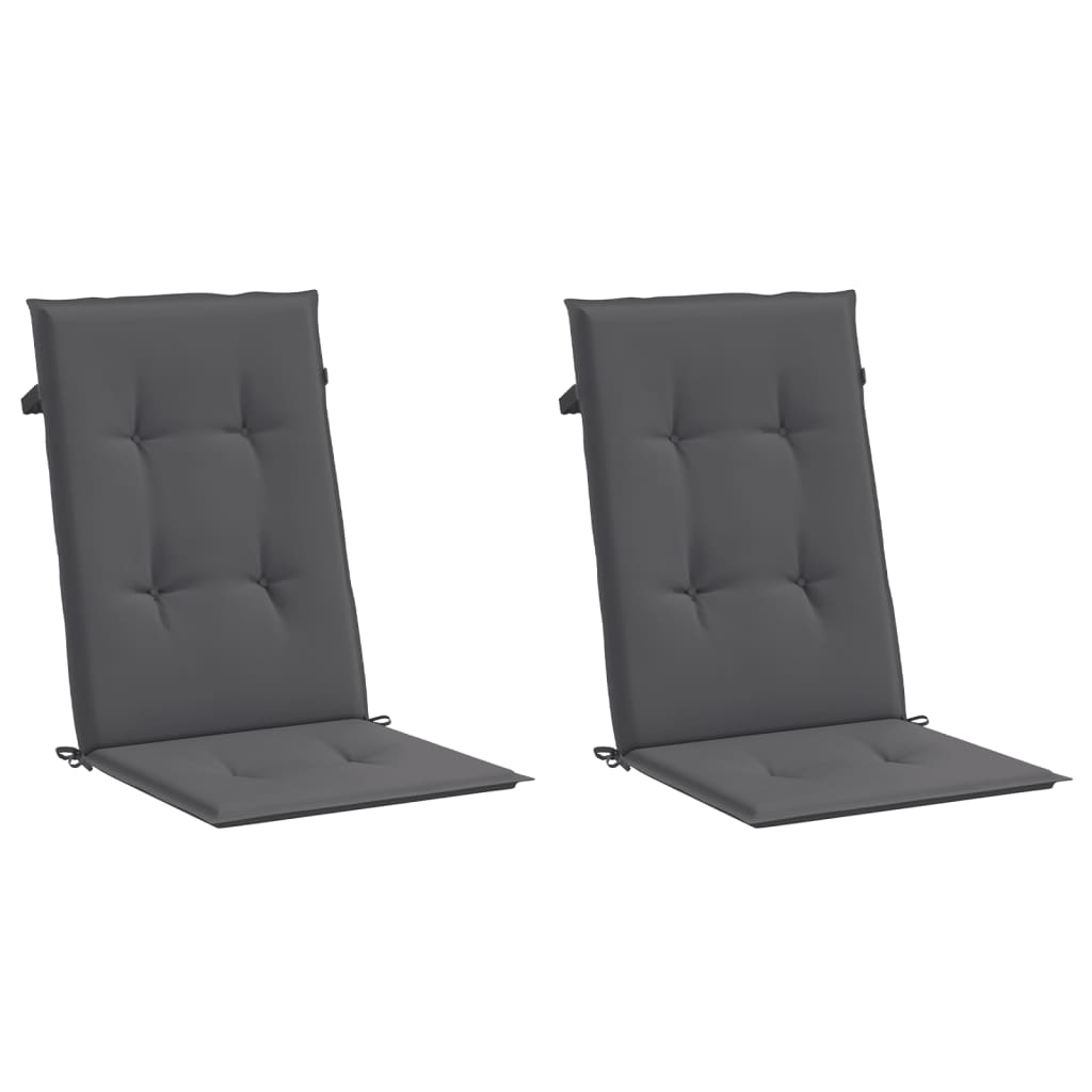 8718475507406_g_en_hd_1 vidaXL Garden Highback Chair Cushions 2 pcs Anthracite 120x50x3 cm Fabric - Image 3