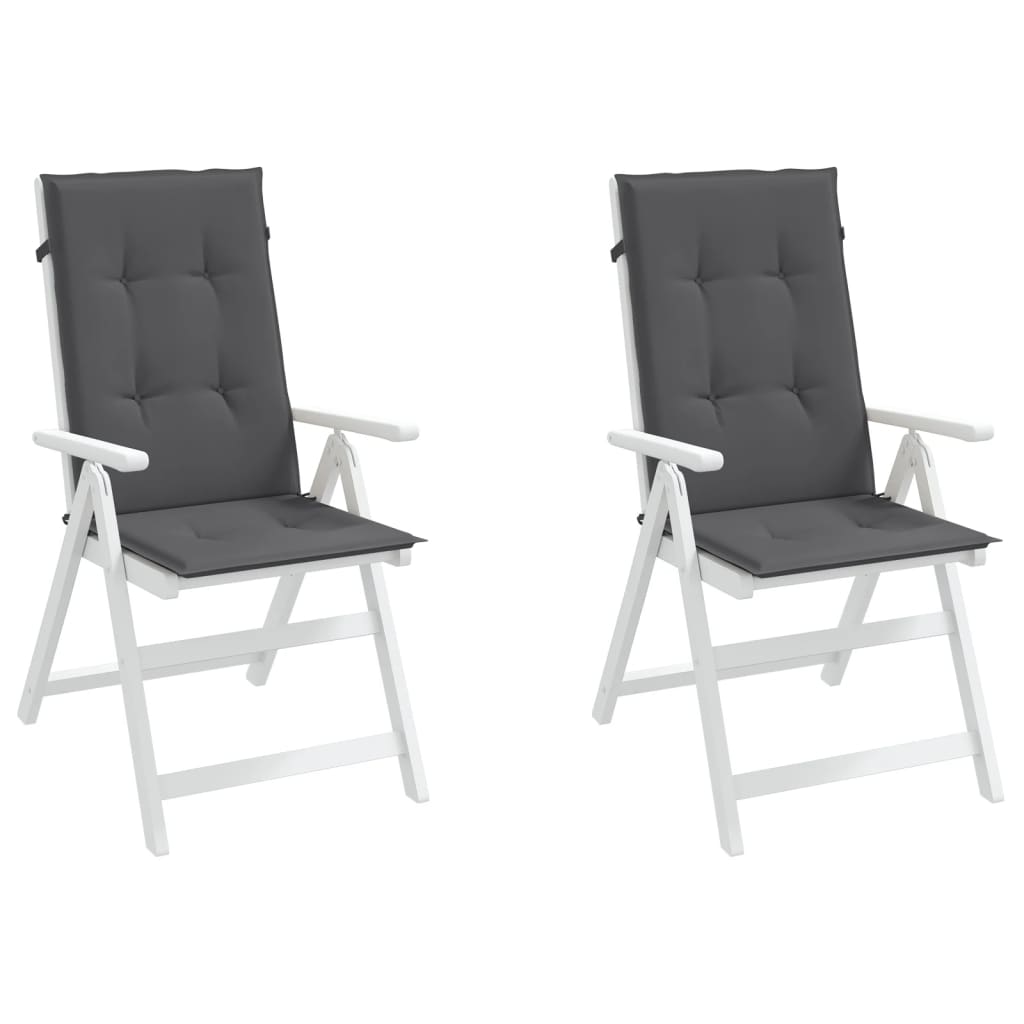 8718475507406_g_en_hd_2 vidaXL Garden Highback Chair Cushions 2 pcs Anthracite 120x50x3 cm Fabric - Image 4