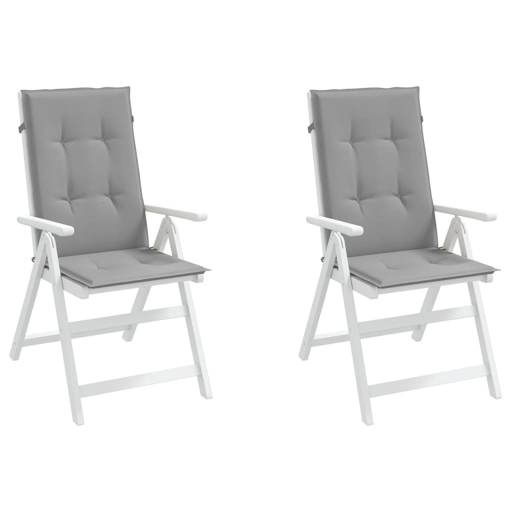8718475507420_g_en_hd_2 vidaXL Garden Highback Chair Cushions 2 pcs Grey 120x50x3 cm Fabric - Image 4