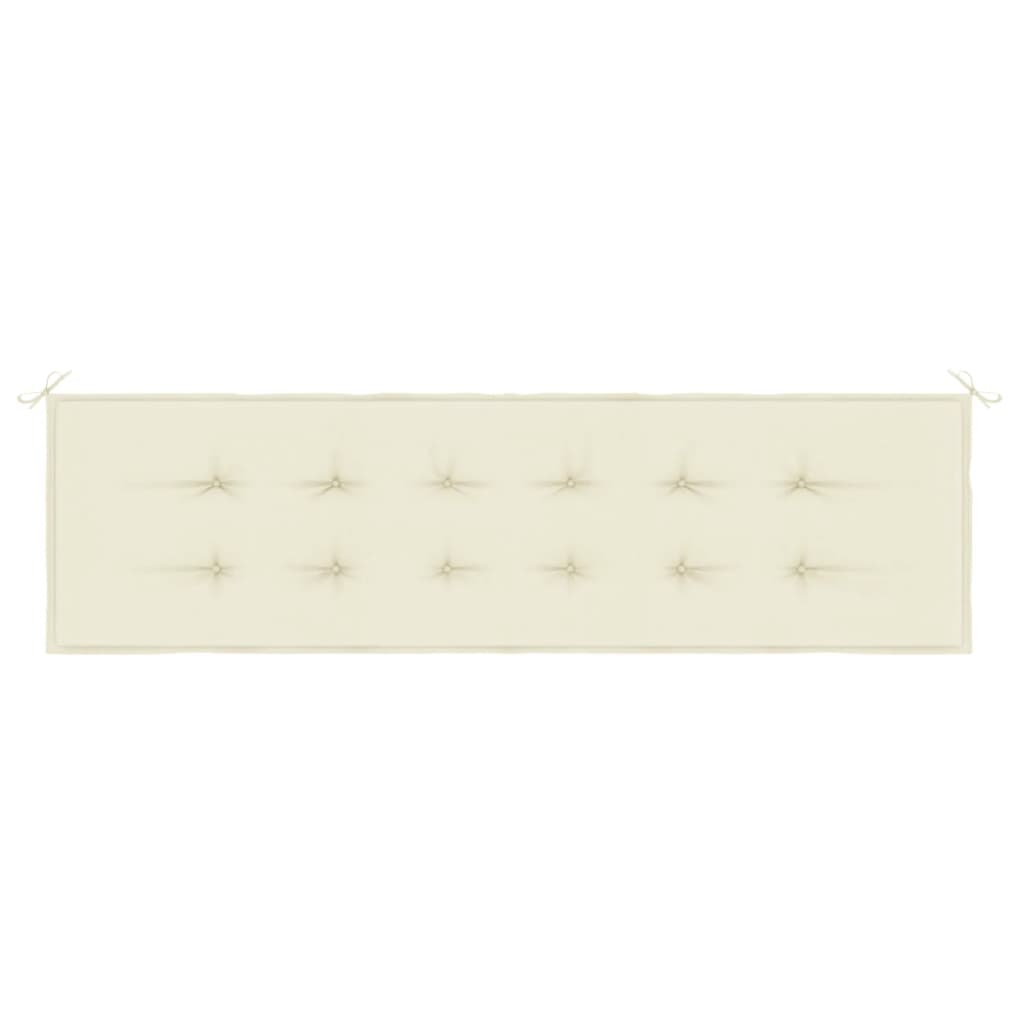 8718475507635_g_en_hd_2 vidaXL Garden Bench Cushion Cream 180x50x3 cm Oxford Fabric - Image 4