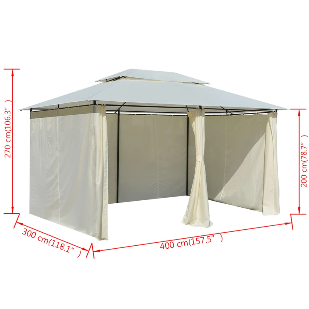 8718475507796_g_en_hd_7 vidaXL Garden Marquee with Curtains 4x3 m White - Image 8