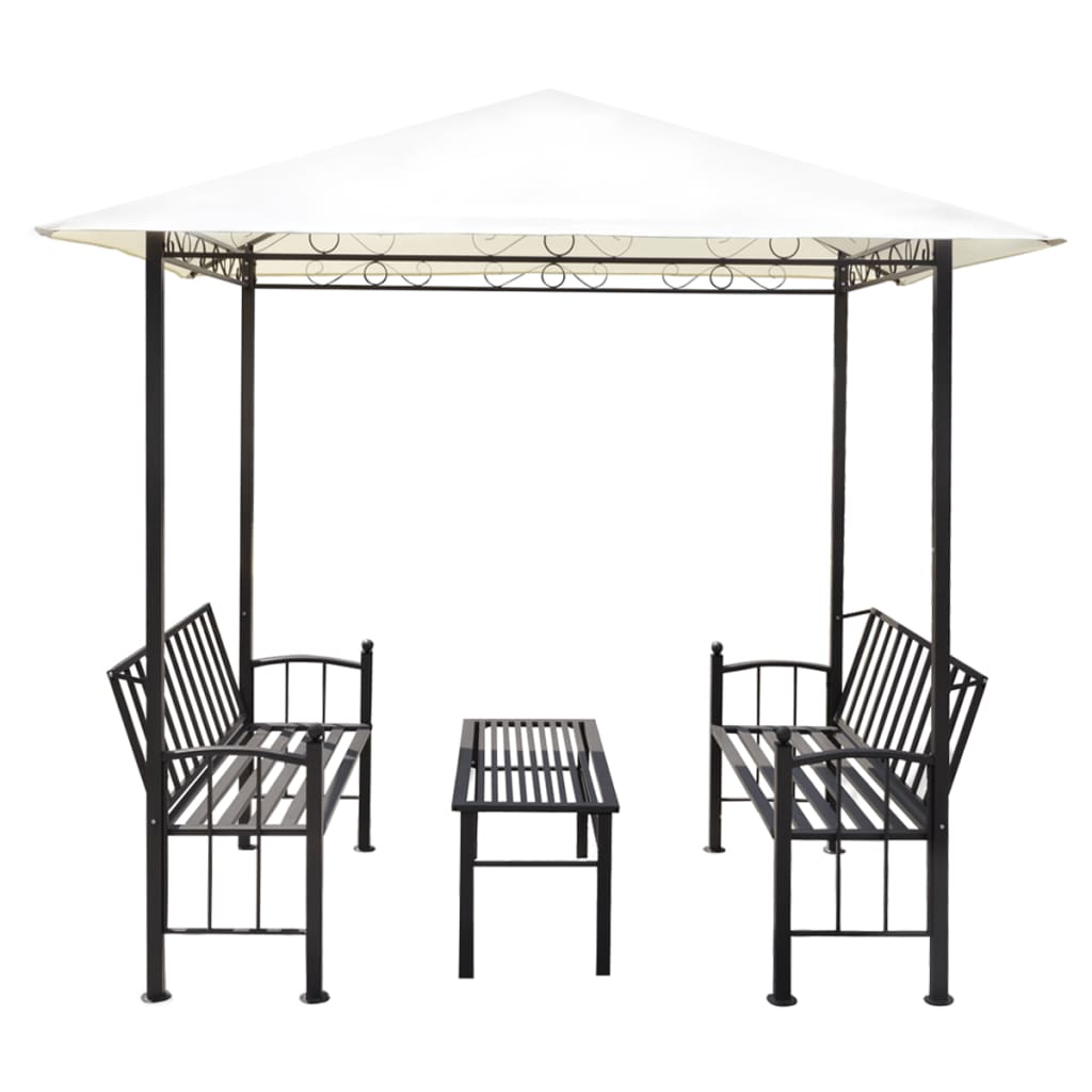 8718475507819_g_en_hd_1 vidaXL Garden Pavilion with Table and Benches 2.5x1.5x2.4 m - Image 3