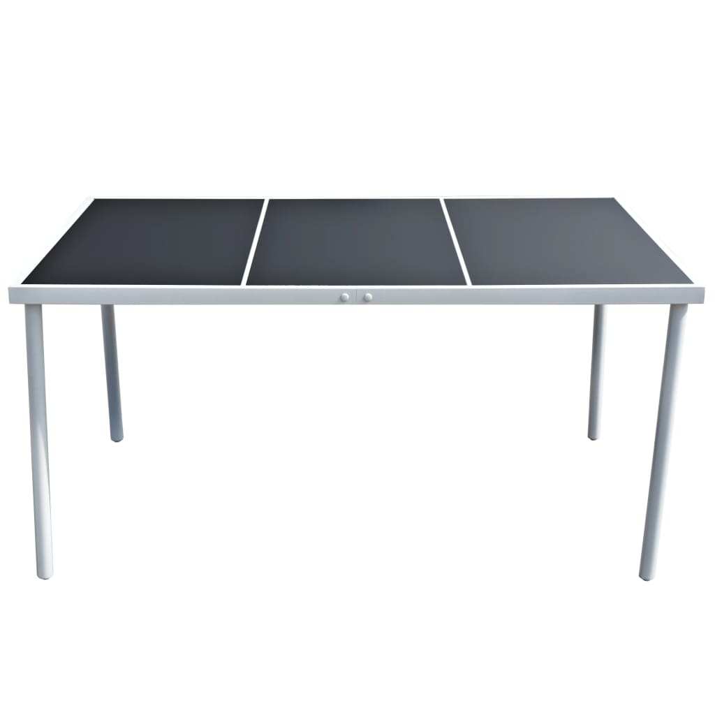 8718475508168_g_en_hd_1 vidaXL Garden Table 150x90x74 cm Black Steel - Image 2