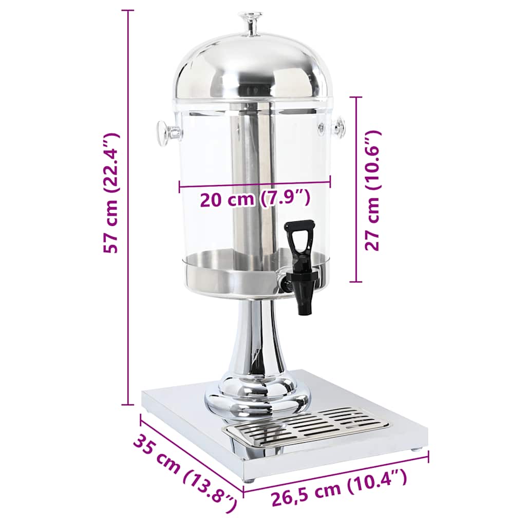 8718475508786_g_en_hd_8 vidaXL Juice Dispenser Stainless Steel 8 L - Image 9