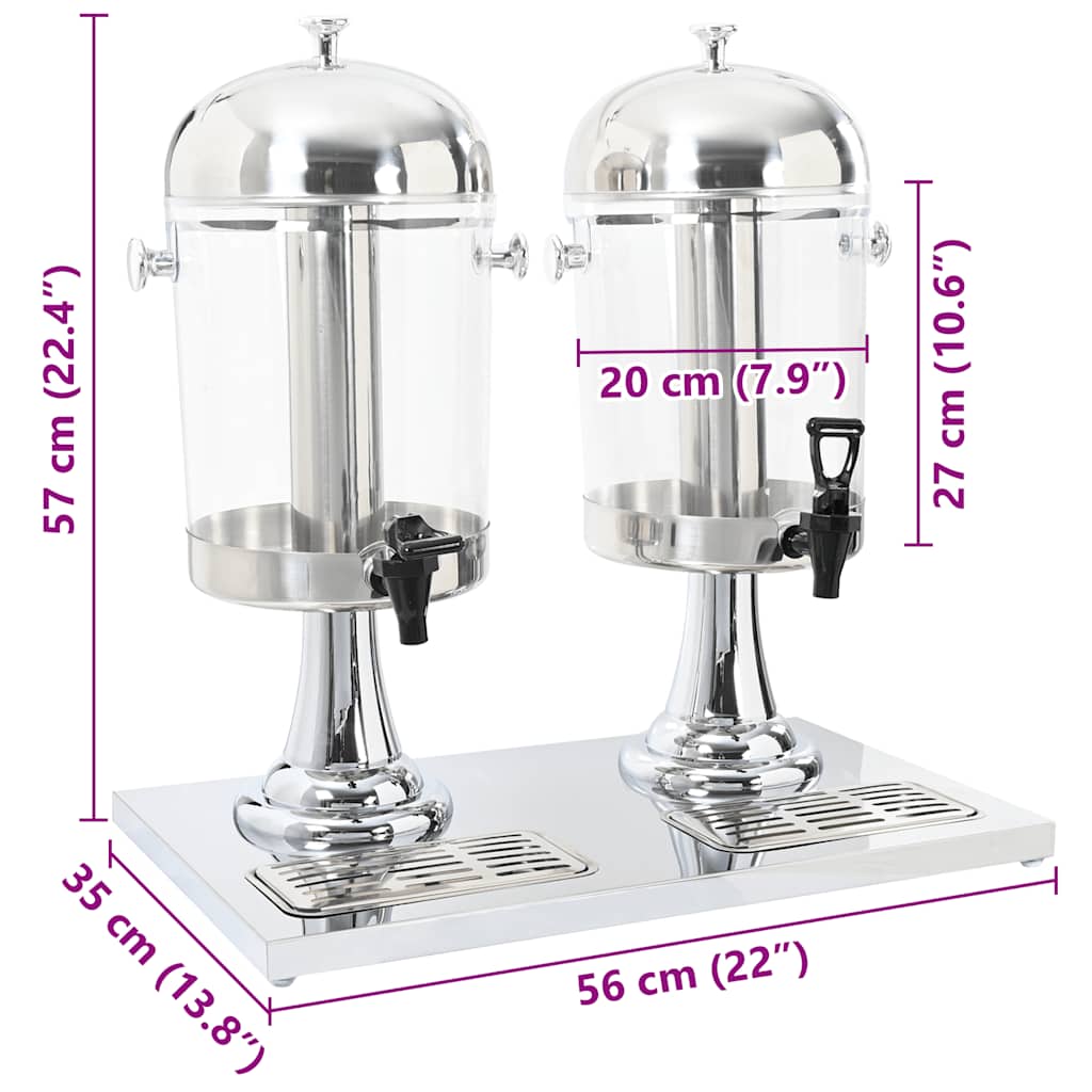 8718475508793_g_en_hd_8 vidaXL Double Juice Dispenser Stainless Steel 2 x 8 L - Image 9