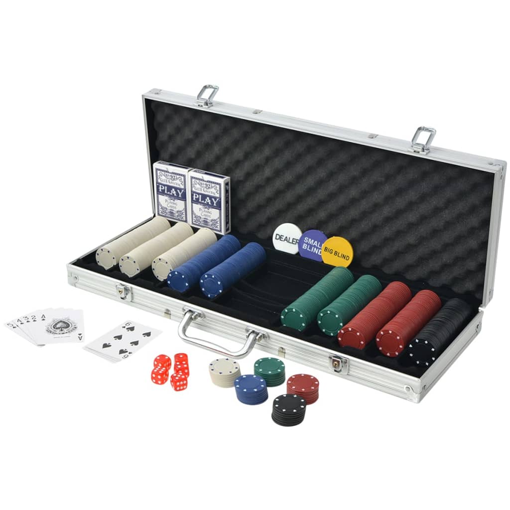 8718475509295_g_en_hd_1 vidaXL Poker Set with 500 Chips Aluminium - Image 2