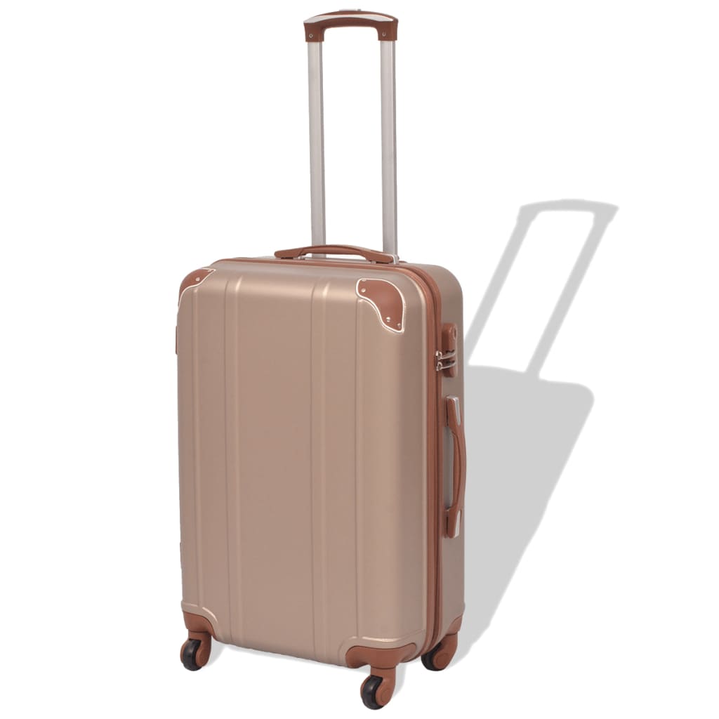 8718475509639_g_en_hd_1 vidaXL Four Piece Hardcase Trolley Set Champagne - Image 2