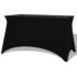 vidaXL Stretch Table Slipcovers 2 pcs 120x60.5x74 cm Black