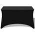 vidaXL Stretch Table Slipcovers 2 pcs 120x60.5x74 cm Black - Image 2