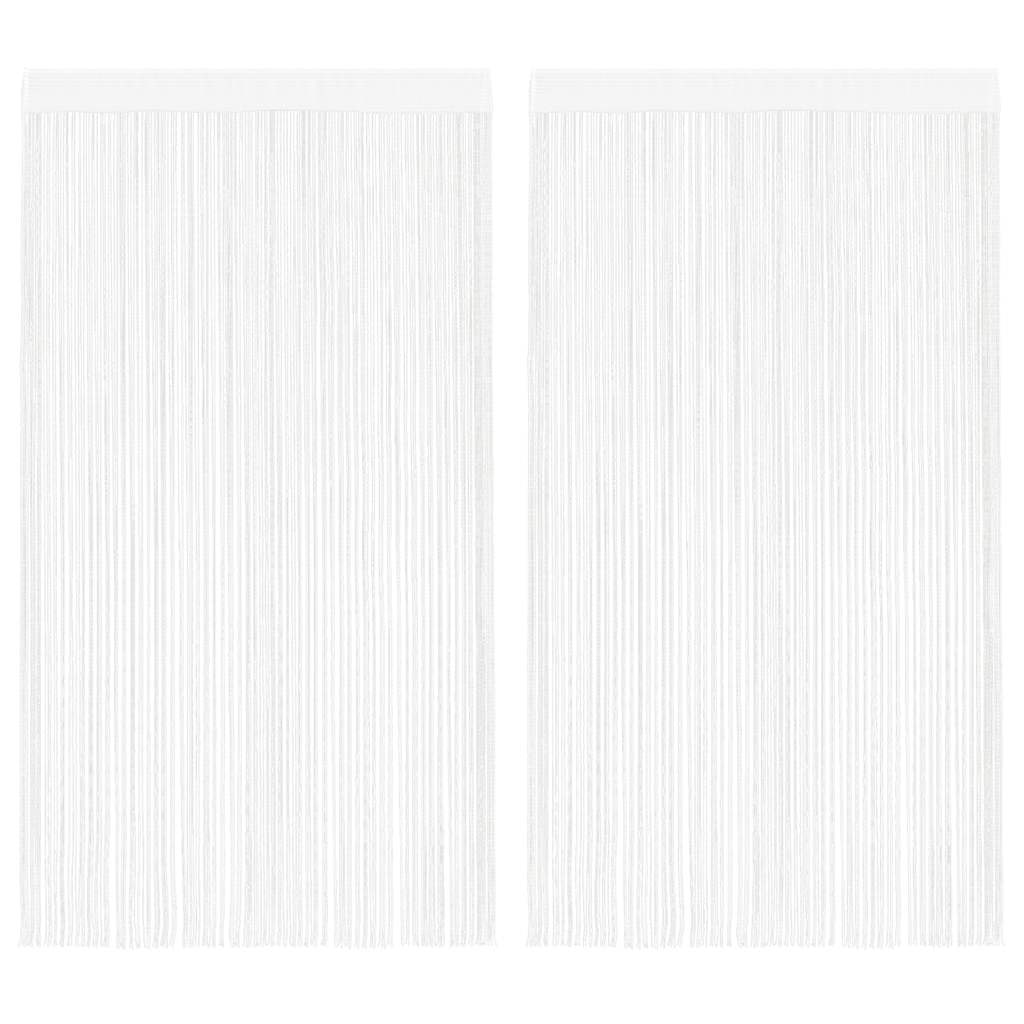 8718475518259_a_en_hd_1 vidaXL String Curtains 2 pcs 140x250 cm White - Image 1
