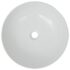 vidaXL Basin Round Ceramic White 41.5x13.5 cm - Image 3