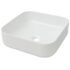 vidaXL Basin Square Ceramic White 39x39x13.5 cm - Image 2