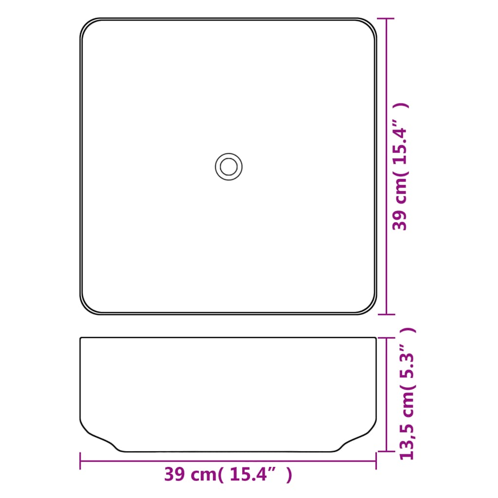 8718475519584_g_en_hd_2 vidaXL Basin Square Ceramic White 39x39x13.5 cm - Image 4