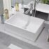 vidaXL Basin Ceramic White 41x30x12 cm