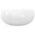 vidaXL Basin Round Ceramic White 40x15 cm - Image 5