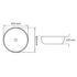 vidaXL Basin Round Ceramic White 42x12 cm - Image 5