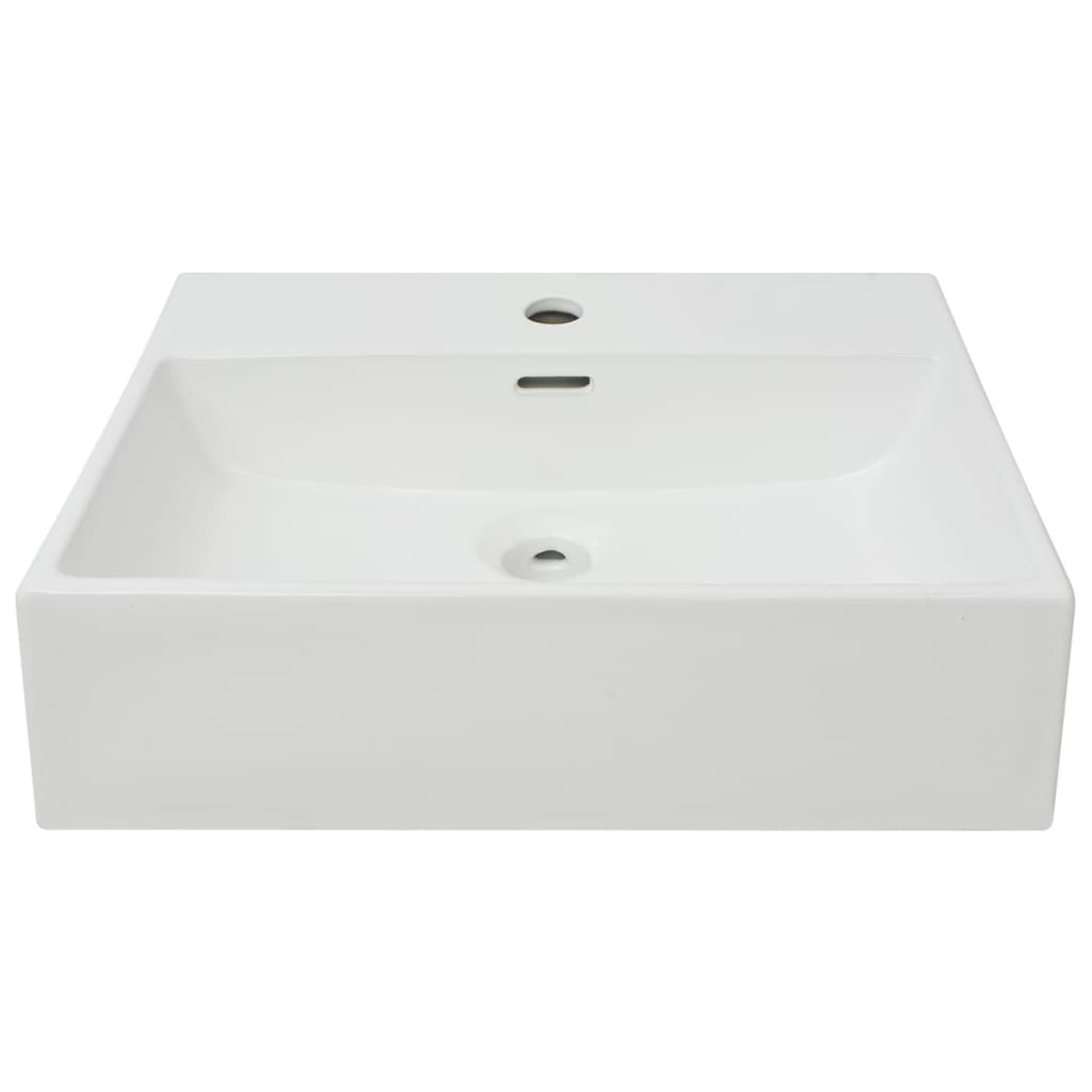 8718475519669_g_en_hd_1 vidaXL Basin with Faucet Hole Ceramic White 51.5x38.5x15 cm - Image 3