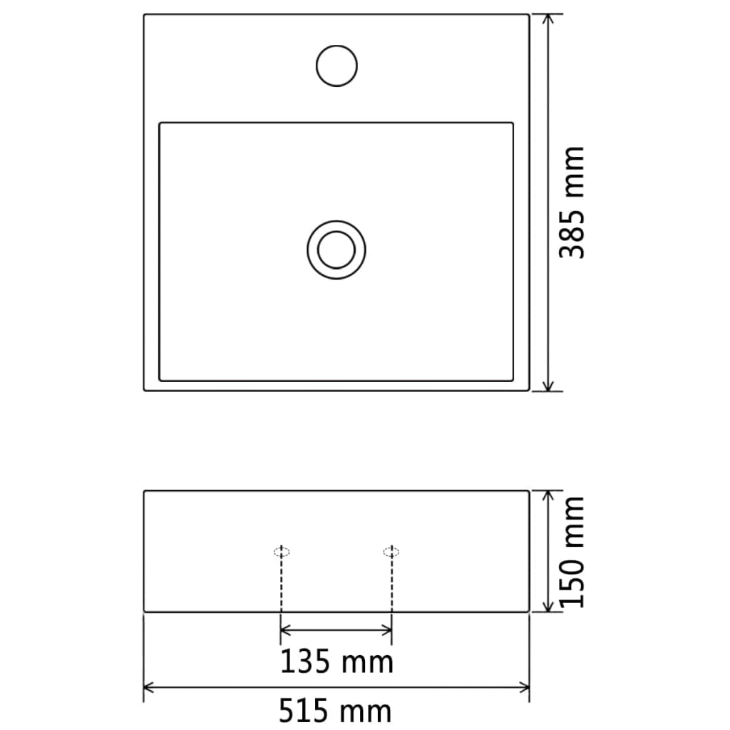 8718475519669_g_en_hd_4 vidaXL Basin with Faucet Hole Ceramic White 51.5x38.5x15 cm - Image 6