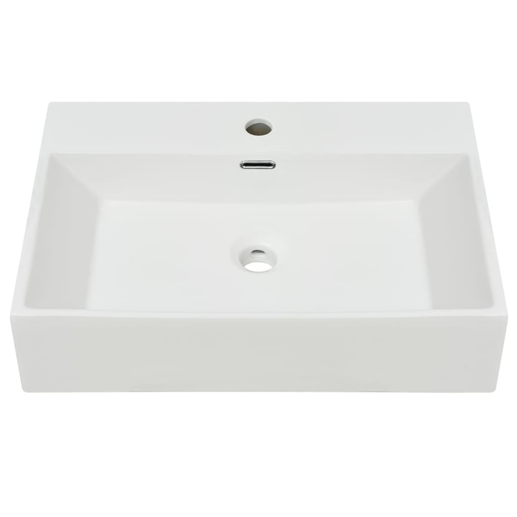 8718475519676_g_en_hd_1 vidaXL Basin with Faucet Hole Ceramic White 60.5x42.5x14.5 cm - Image 3