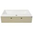 vidaXL Basin with Faucet Hole Ceramic White 60.5x42.5x14.5 cm - Image 4