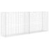 vidaXL Gabion Basket Galvanised Steel 85x30x200 cm - Image 2