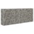 vidaXL Gabion Basket Galvanised Steel 85x30x200 cm