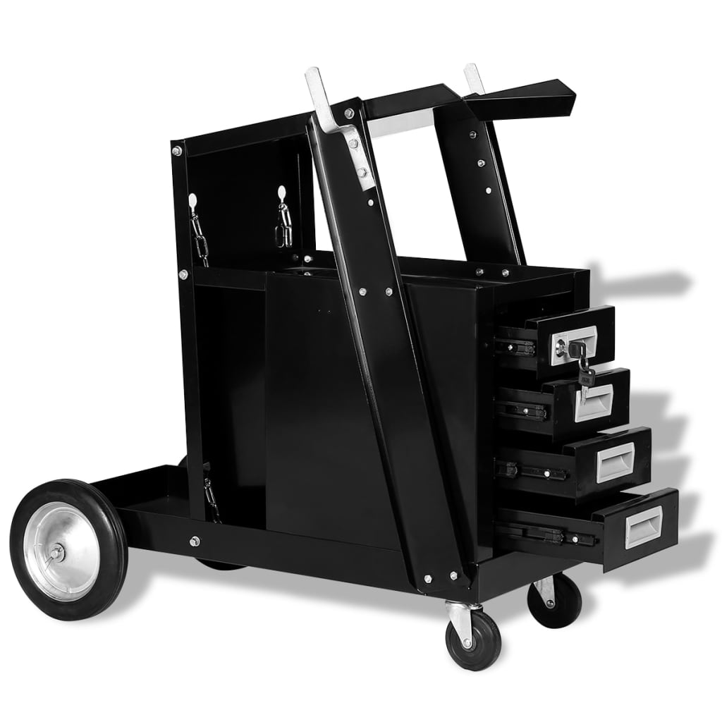 8718475519836_a_en_hd_1 vidaXL Welding Cart with 4 Drawers Black - Image 1