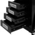 vidaXL Welding Cart with 4 Drawers Black - Image 4