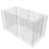 vidaXL Gabion Raised Bed Steel 180x90x100 cm Silver - Image 2