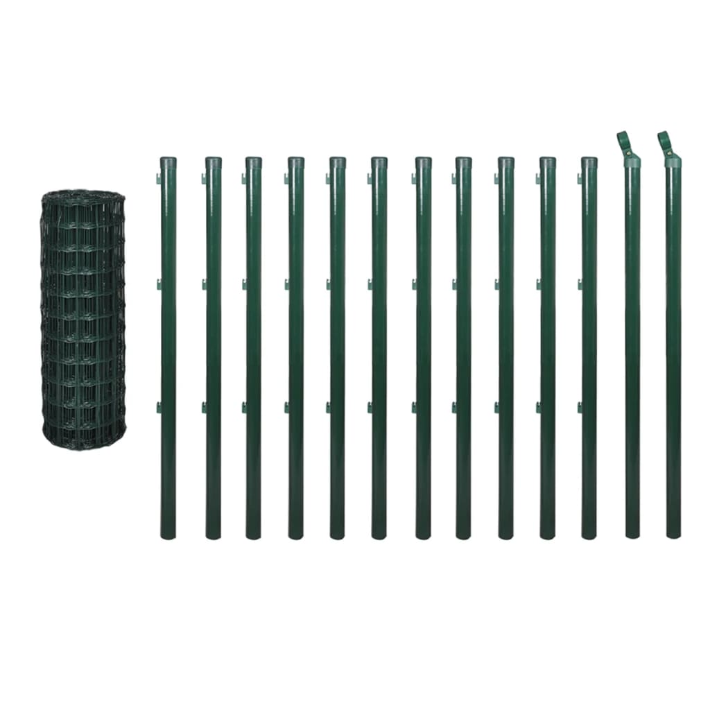 8718475520191_a_en_hd_1 vidaXL Euro Fence Steel 25x1 m Green - Image 2