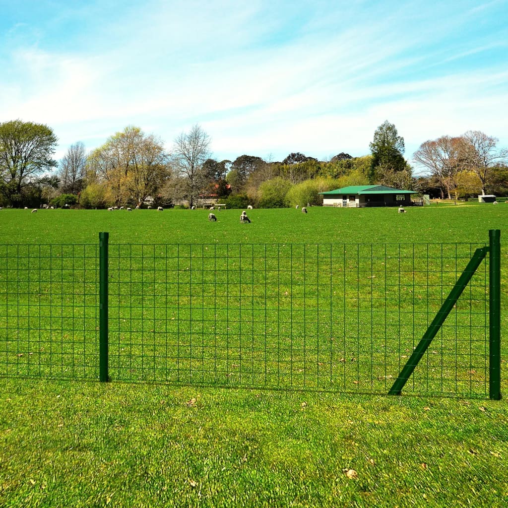8718475520191_m_en_hd_1 vidaXL Euro Fence Steel 25x1 m Green - Image 1