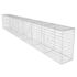 vidaXL Gabion Wall with Cover Galvanised Steel 600x50x100 cm - Image 2