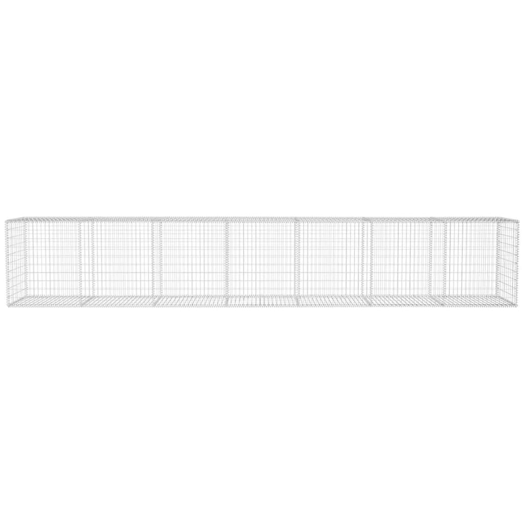 8718475521501_g_en_hd_1 vidaXL Gabion Wall with Cover Galvanised Steel 600x50x100 cm - Image 3