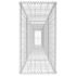 vidaXL Gabion Wall with Cover Galvanised Steel 600x50x100 cm - Image 4