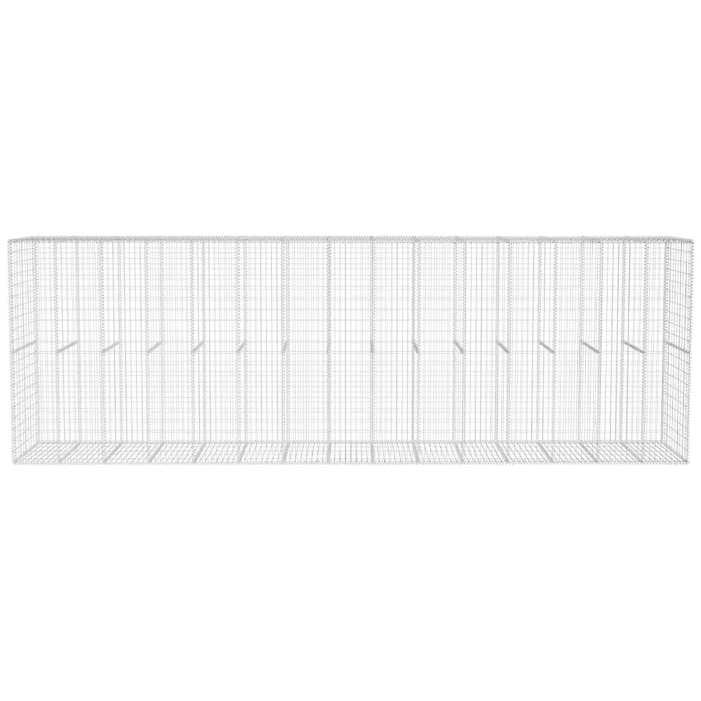 8718475521518_g_en_hd_1 vidaXL Gabion Wall with Cover Galvanised Steel 600x50x200 cm - Image 3