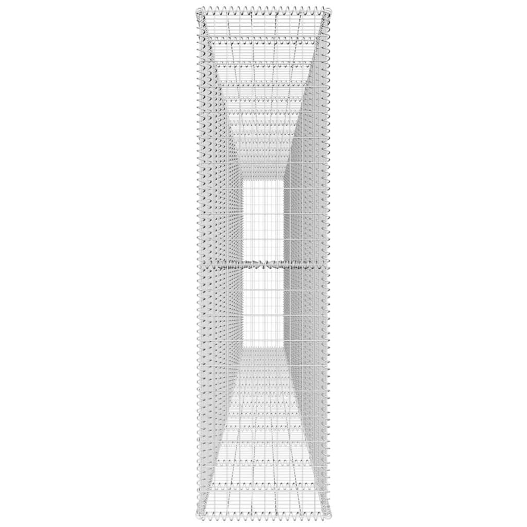 8718475521518_g_en_hd_2 vidaXL Gabion Wall with Cover Galvanised Steel 600x50x200 cm - Image 4