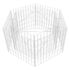 vidaXL Hexagonal Gabion Raised Bed 100x90x50 cm - Image 2