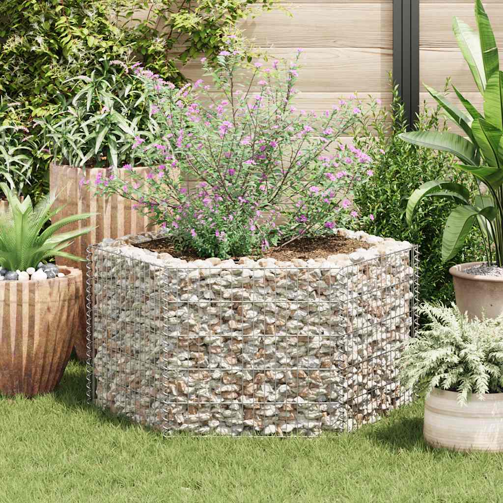 8718475521525_m_en_hd_1 vidaXL Hexagonal Gabion Raised Bed 100x90x50 cm - Image 1