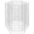 vidaXL Hexagonal Gabion Raised Bed 100x90x100 cm - Image 2
