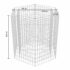 vidaXL Hexagonal Gabion Raised Bed 100x90x100 cm - Image 6