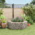 vidaXL Hexagonal Gabion Raised Bed 160x140x50 cm