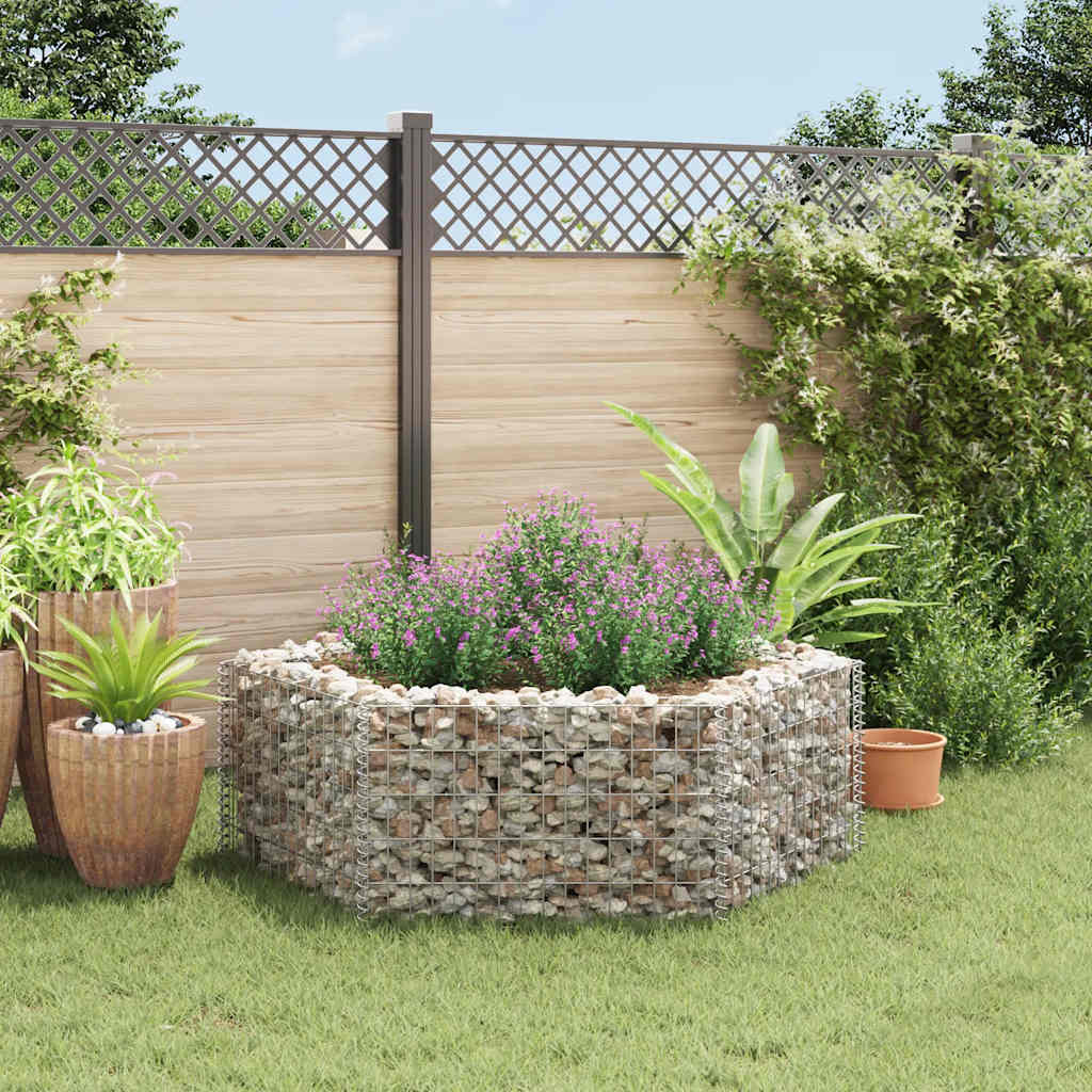 8718475521549_m_en_hd_1 vidaXL Hexagonal Gabion Raised Bed 160x140x50 cm - Image 1