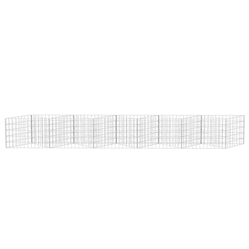 8718475521587_g_en_hd_3 vidaXL Gabion Basket Galvanised Steel 300x30x50 cm - Image 5